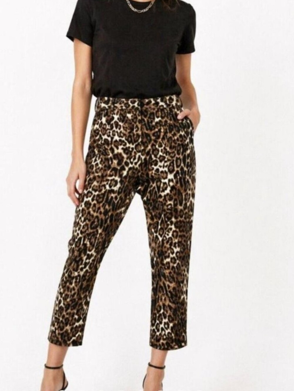Nili Lotan Silk Leopard Paris Pants Drop Crotch Size 0 Animal Print